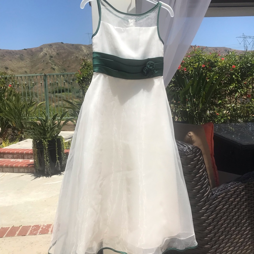 Young girls Alfred Angelo Satin dress